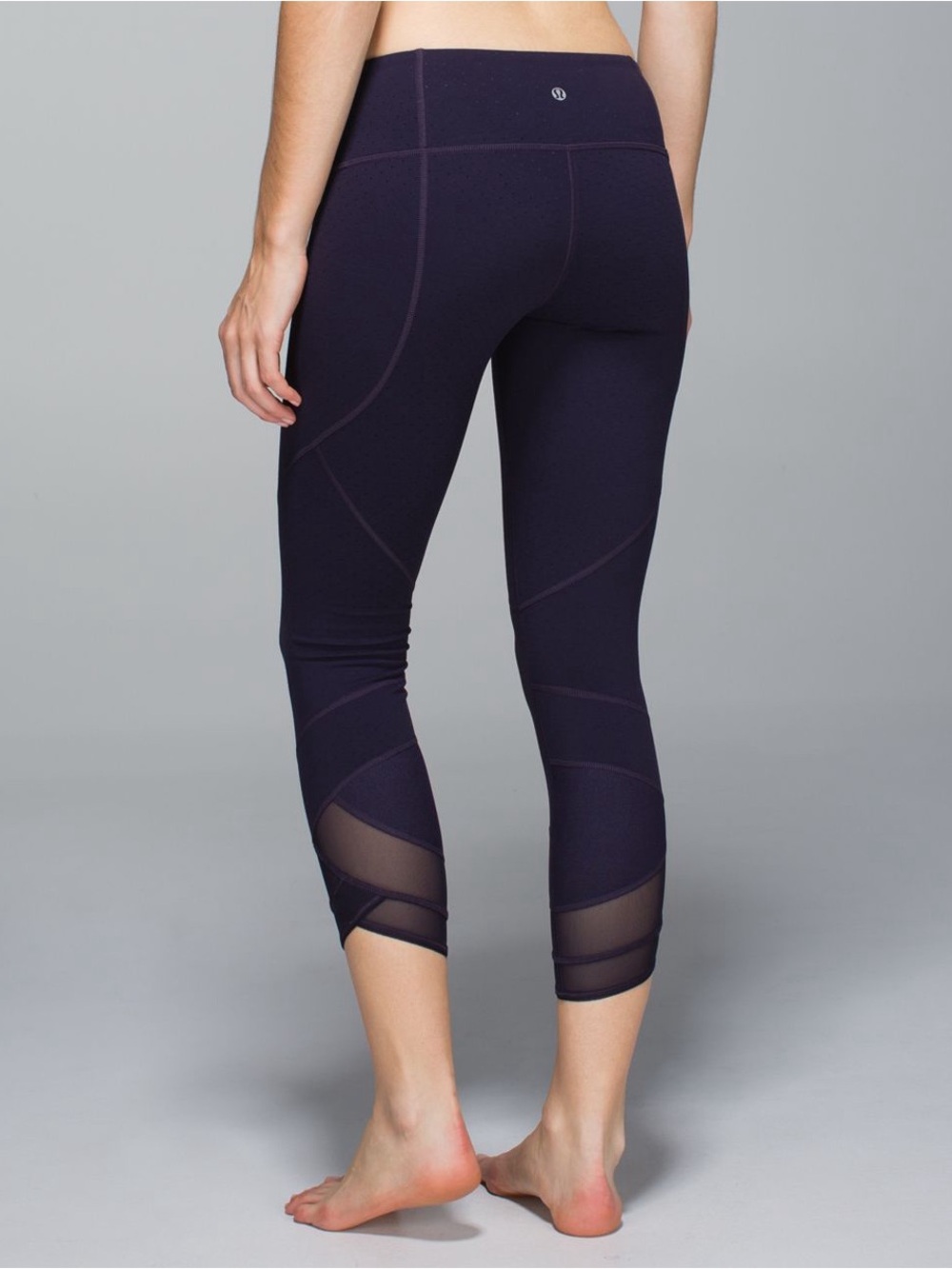 Lululemon Emerge Renewed Crop Shine Dot Black Grape - Picture 9 of 9